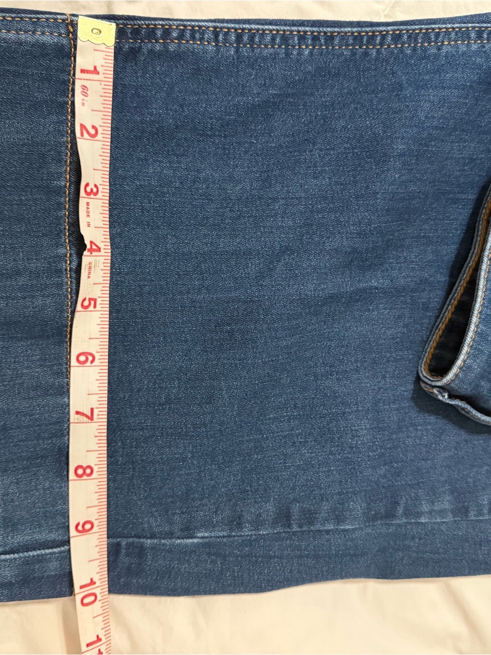 torrid Dark Blue Cropped High-Rise Button-Front Jeans - Picture 6 of 9